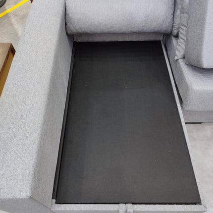SOFÁ CHAISE LONGUE NUEVO GRIS