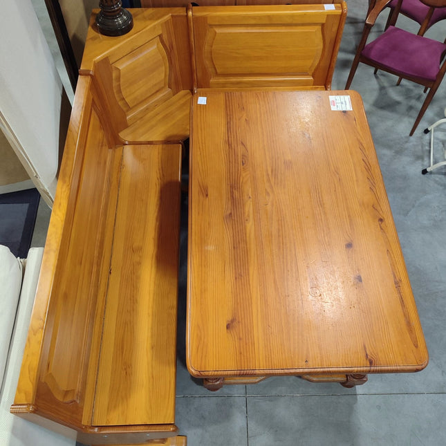 MESA CON BANCO ESQUINERO