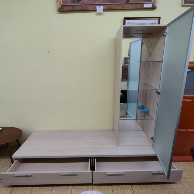 MUEBLE DE TV CON VITRINA