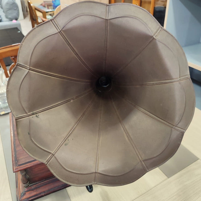 GRAMÓFONO CON DISCOS DE PIEDRA