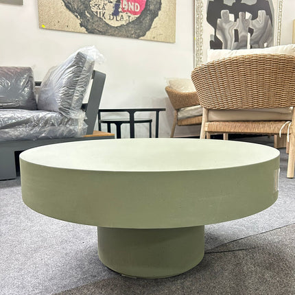 MESA DE CENTRO AIGUABLAVA DE CEMENTO VERDE