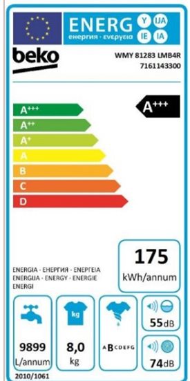 LAVADORA BEKO 8 KG