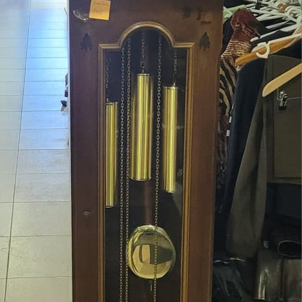 RELOJ DE PIE ANTIGUO DE MADERA