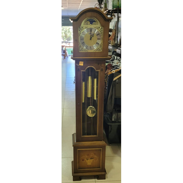 RELOJ DE PIE ANTIGUO DE MADERA