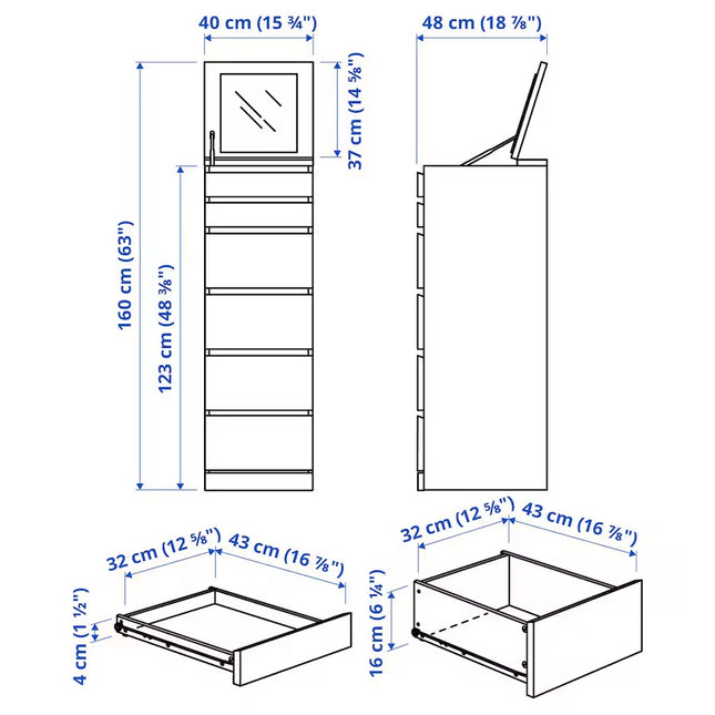 CÓMODA "MALM"
