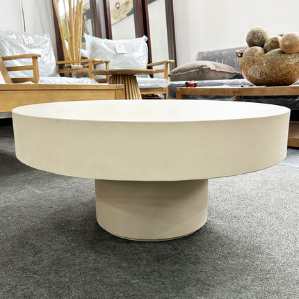 MESA DE CENTRO AIGUABLAVA DE CEMENTO BEIGE